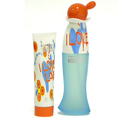 Подарочный набор Moschino "I Love Love". Туалетная вода, лосьон для тела. 
