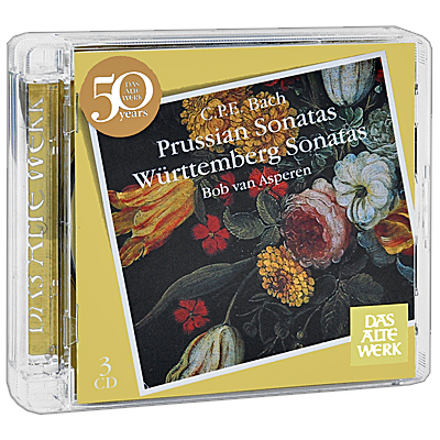 Das Alte Werk C P E Bach Prussian & Wurttemberg Sonatas (3 CD) ван Асперен Bob van Asperen